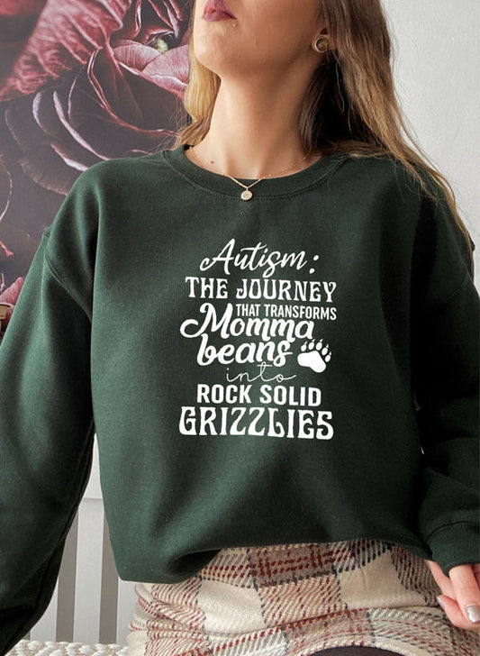 Autism Mama Grizzlies Sweat Shirt